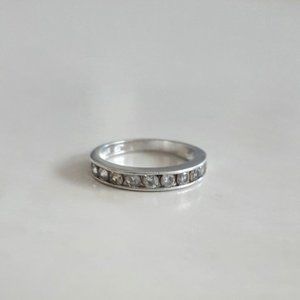 Sterling Silver Rhinestone Ring